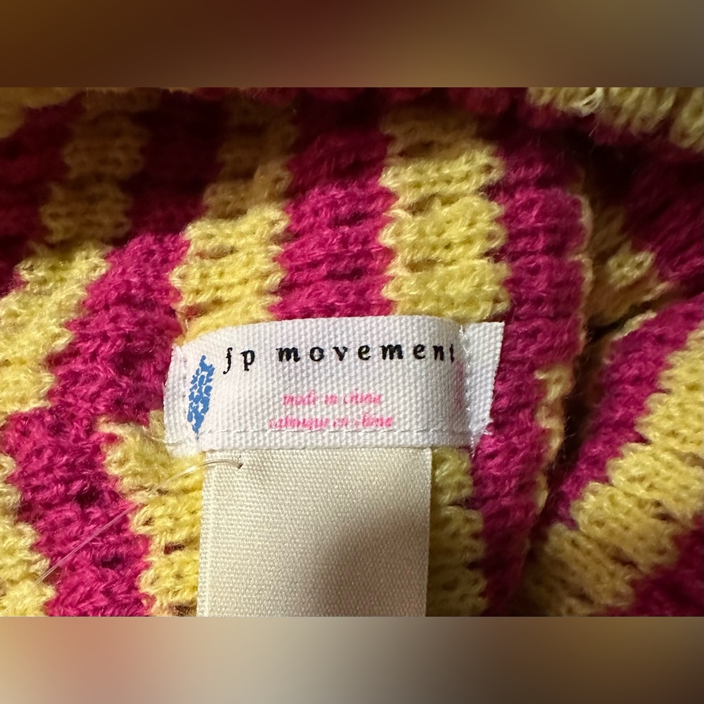 Free People Movement Stripe It Up Cool Down Beanie in Pink Lemonade. NWT - Picture 12 of 12